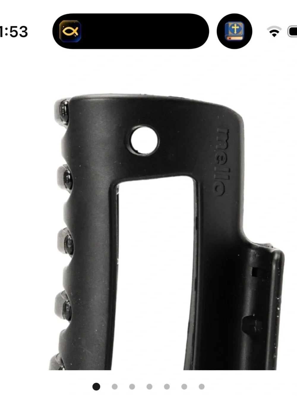 MELLO Black Hair Charm Claw Clip - Simple Everyday Accessory